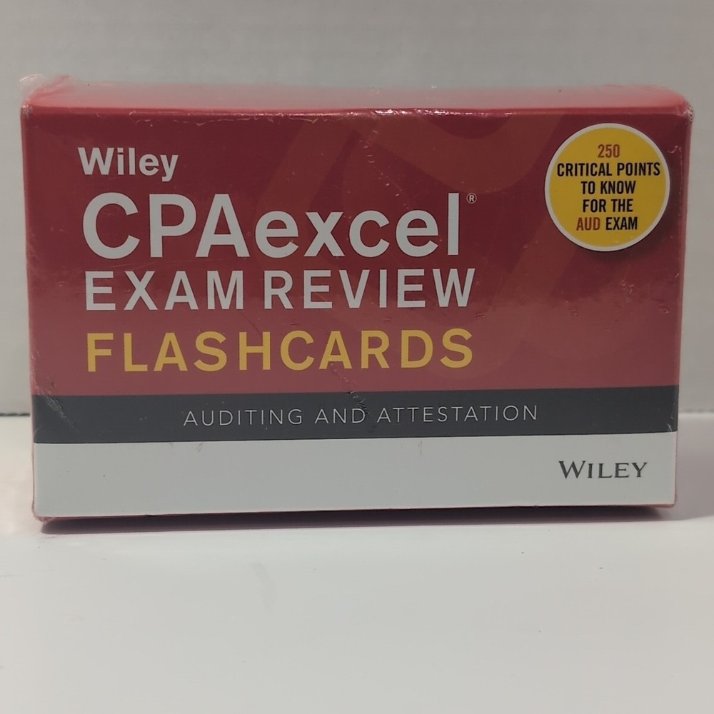 Brand New Wiley CPAexcel Exam Review August 2017‎ Flashcards Regulation For CPA